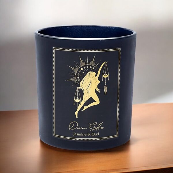 Bougie d'intention Divine Goddess en verre