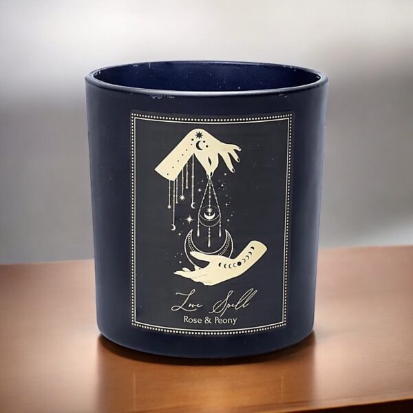Bougie d'intention Love spell en verre