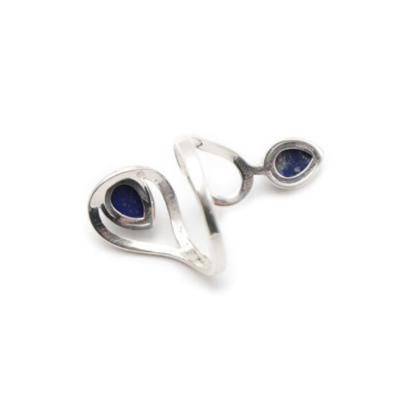 Bague réglable en Lapis Lazuli AA – Image 4