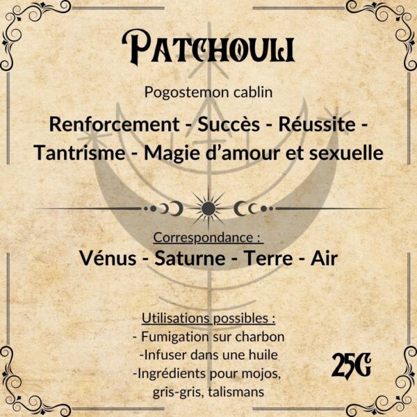 Patchouli (Pogostemon cablin) 25g